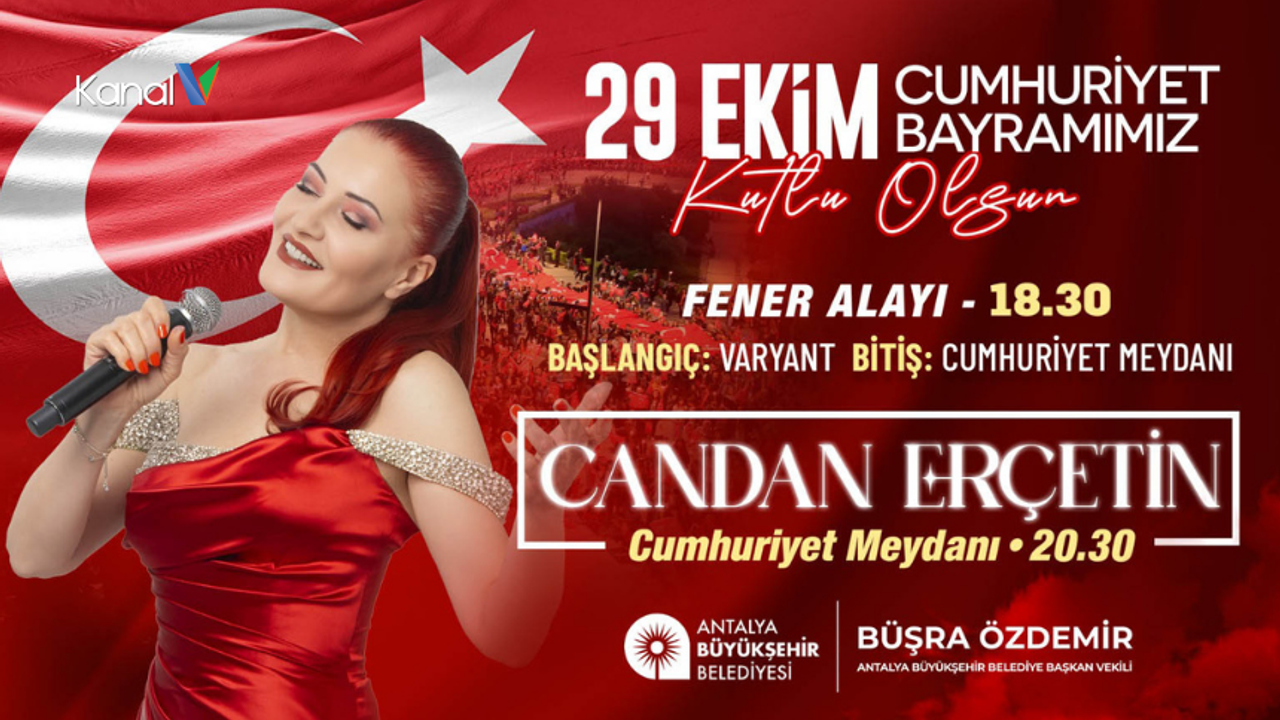 Antalya’da 29 Ekim Kutlama Programı