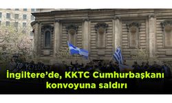 İngiltere’de, KKTC Cumhurbaşkanı konvoyuna saldırı