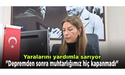 Yaralarını yardımla sarıyor