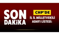 CHP'de il il milletvekili adayı listesi