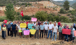 Gazipaşa’da mermer ocağı kararına protesto