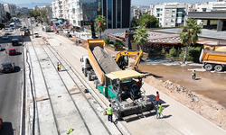 Çöken tramvay hattı onarımında sona gelindi