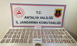 Antalya'da bin 85 adet uyuşturucu hap ele geçirildi