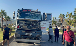 Kontrolden çıkan beton mikseri etrafı fena dağıttı