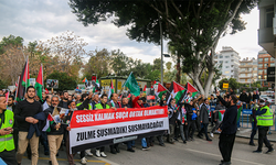 Antalya Filistin için yürüdü
