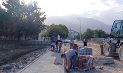 Kemer'de 2 sokakta altyapı çalışmaları tamamlandı