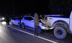Manavgat'ta 7 araçlı zincirleme kaza