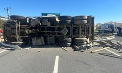 Alanya’da kamyon kazası