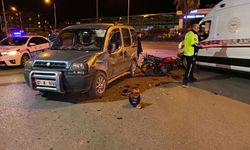 Gazipaşa'da otomobille motosiklet çarpıştı