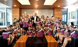 Başkan Kotan ilkokul çocuklarını ağırladı