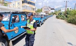 Alanya'da safari araçlarına yönelik denetim