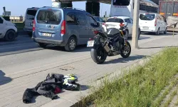 Motosiklet yayaya çarptı