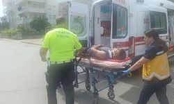 Kamyonete çarpmamak için motosikleti devirdi