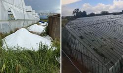 Sağanak ve dolu tarım arazilerine zarar verdi