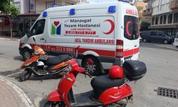 Elektrikli bisiklet kaza yaptı