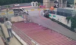 Önce otomobile, sonra da duvara çarptı