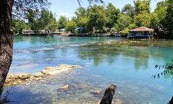 Şelaleyi ziyarete gelen turistler şaşkına döndü