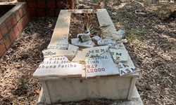 Mezarlığa gelen vatandaşlar hayatlarının şokunu yaşadı