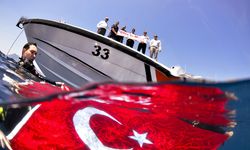 Kemer'de 'dalış ayı'