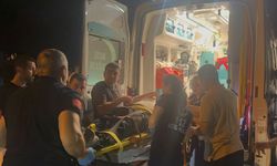 Devrilen motosiklet sürücüsü ağır yaralandı