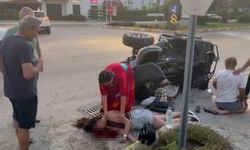 ATV takla attı: 1'i ağır 2 yaralı