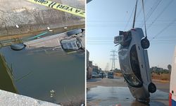Otomobil su kanalına düştü: 1 ölü