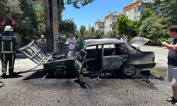 Seyir halindeki Tofaş küle döndü
