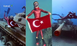 Şahika Ercümen'den 30 Ağustos Zafer Bayramı Dalışı