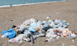 Çöplerle Kaplı Caretta Caretta Sahili