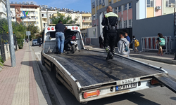 Manavgat’ta Okul Önünde Plakasız Motosiklete 63.326 TL Ceza