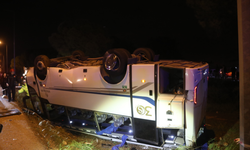Servis Midibüsü Devrildi: 16 İnfaz Koruma Memuru Yaralı