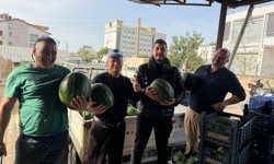 Antalya'da Sezonun İlk Karpuz Hasadı Yapıldı