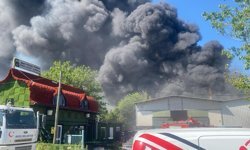 Aksu'da Depo Yangını