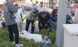 Aynı kavşakta bir saatte iki motosiklet kazası