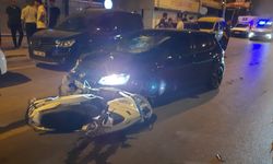Antalya'da otomobil ile motosiklet çarpıştı
