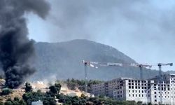 Alanya'da inşaat boruları alev aldı