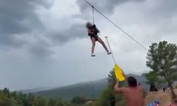 Kanyonda zipline'da asılı kalan çocuk kurtarıldı