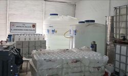 Kolonya imalathanesinde sahte içki operasyonu