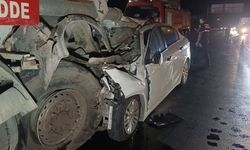 Tankere arkadan çarpan otomobildeki sürücü hayatını kaybetti