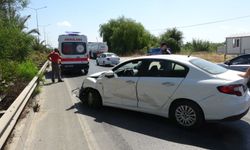 Akaryakıt tankeri otomobille çarpıştı
