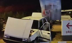 Yasak 'U' dönüşü yapan alkollü sürücü kaza yaptı