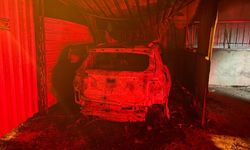 Hayvanlarını şikayet eden ailenin otomobilini kundakladı