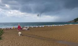 Alanya açıklarında hortum görüntülendi