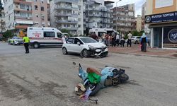 Motosikletle çarpışan otomobilin sürücüsü şoka girdi, gözyaşlarına boğuldu