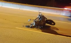 Seyir halindeki 2 motosiklet çarpıştı
