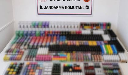 Antalya'da kaçak elektronik sigara operasyonu