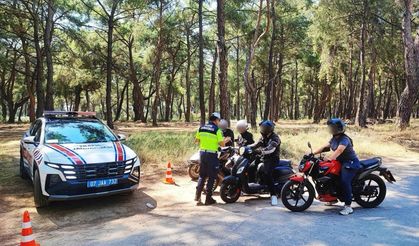 Motosiklet denetimlerinde 5 bin 392 sürücü kontrol edildi