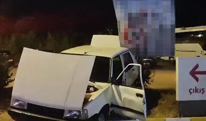 Yasak 'U' dönüşü yapan alkollü sürücü kaza yaptı