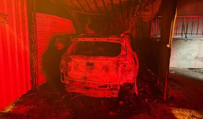 Hayvanlarını şikayet eden ailenin otomobilini kundakladı