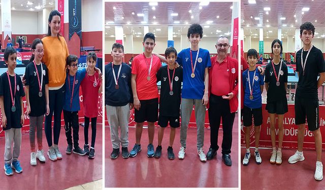 Antalyaspor Masa Tenisi Takımı, 11 madalya kazandı